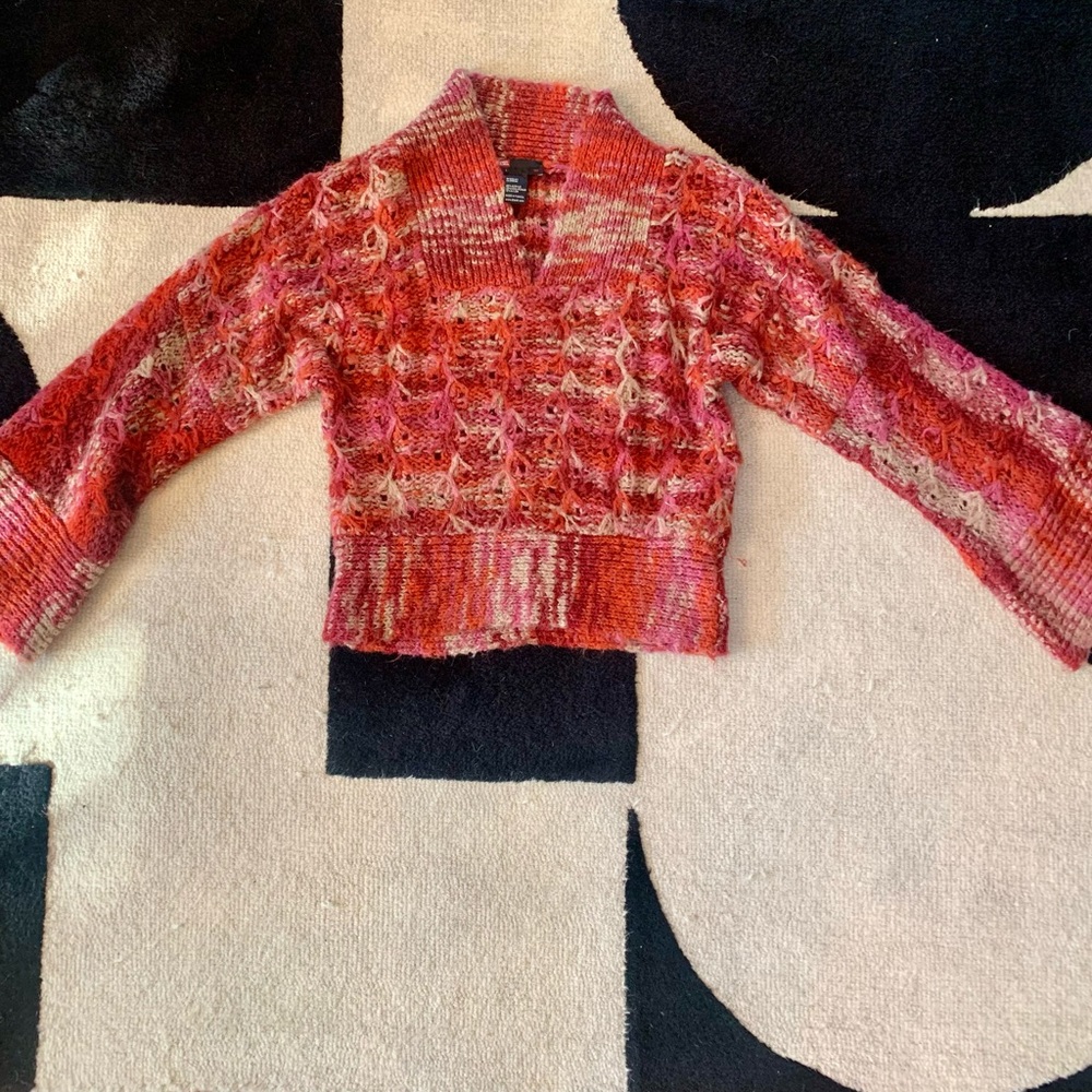 Diesel Sweater Cropped Bell like sleeves. Multi Color. Large. Great condition